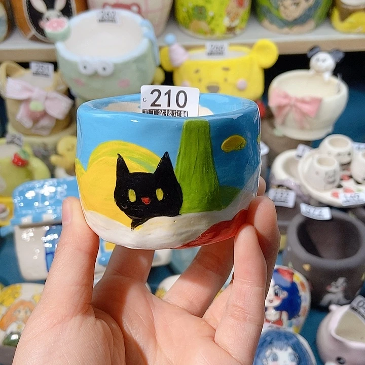 大舅手工手绘盆210