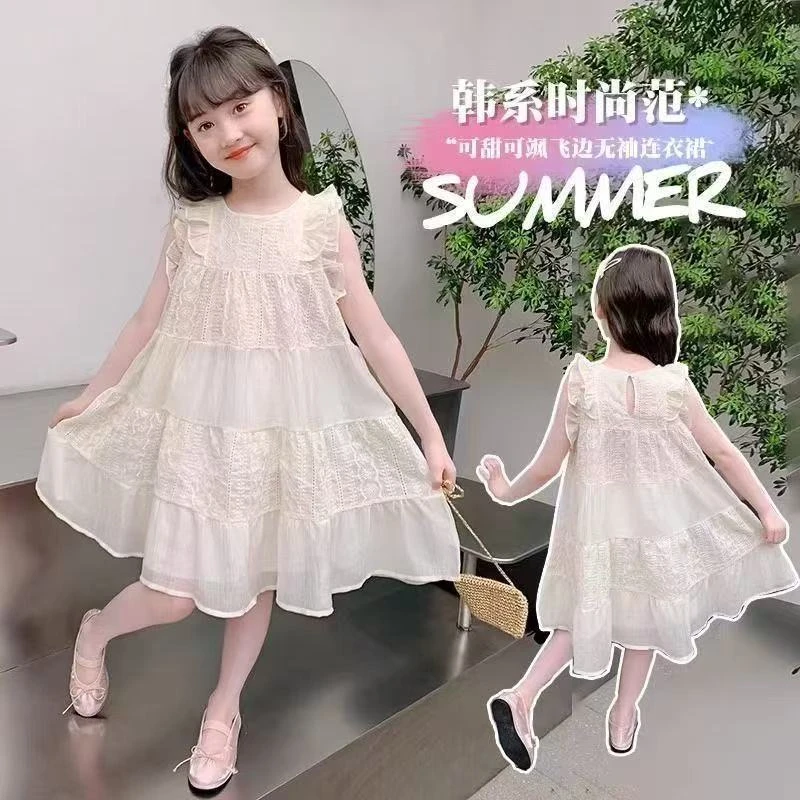 公主裙夏季小女孩韩系连衣裙韩版女童萝莉塔裙子