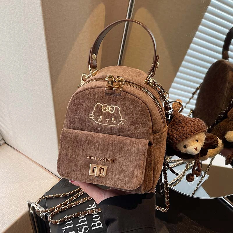 艾米兔 X COOLE女包2025新款时尚潮流小众复古美拉德风双肩包