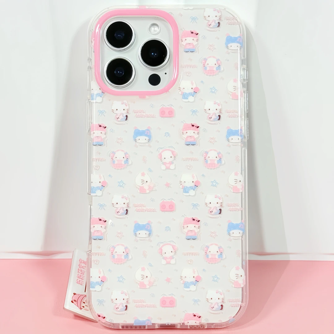 粉粉/可爱HelloKitty适用iPhone16ProMax/15/14/13苹果手机壳