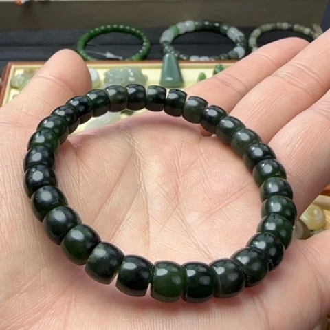 和田玉（碧玉）手串未镶嵌福利