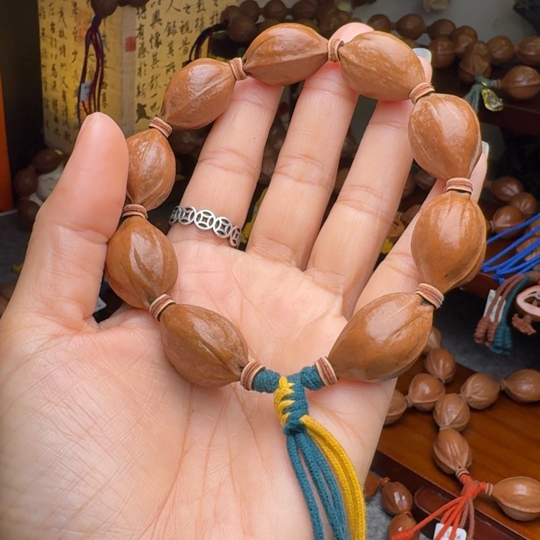 橄榄核手串18/27老核原皮 梅林铁核