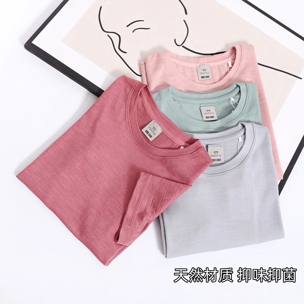 可夫特户外美利奴羊毛速干衣女短袖t恤徒步登山修身运动上衣H17