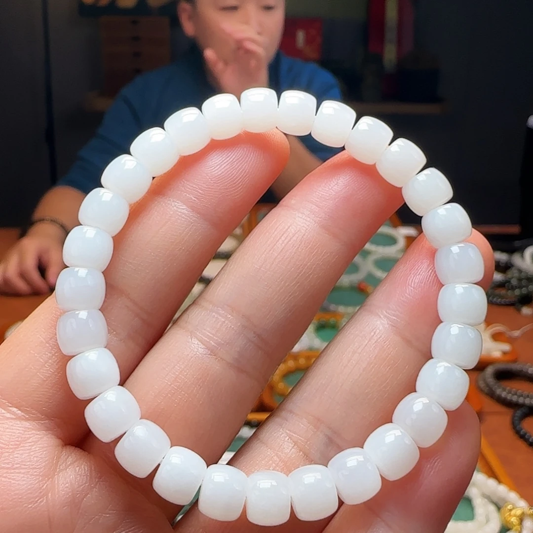 和田玉未镶嵌手链