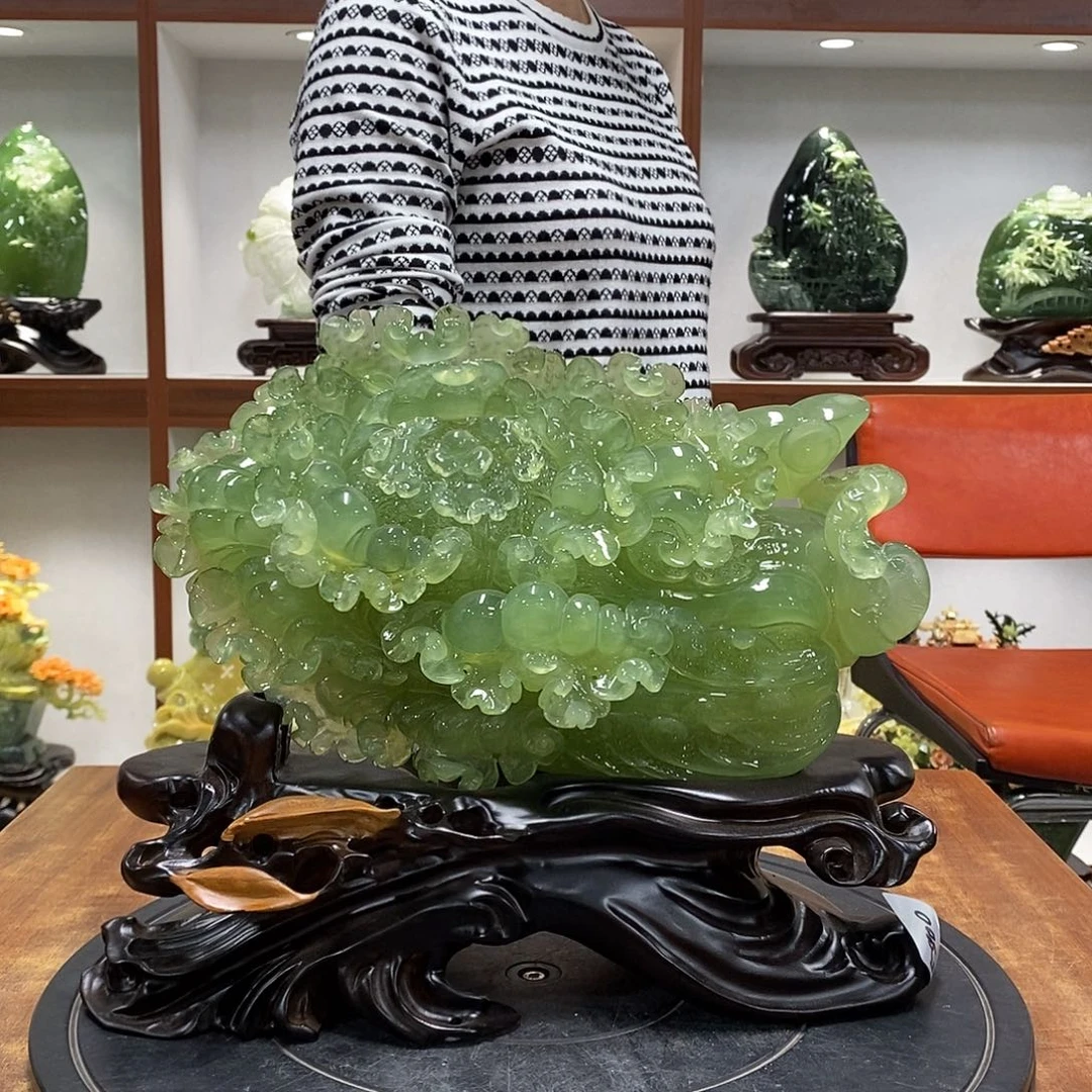 路***）玉山水摆件 玄关摆件