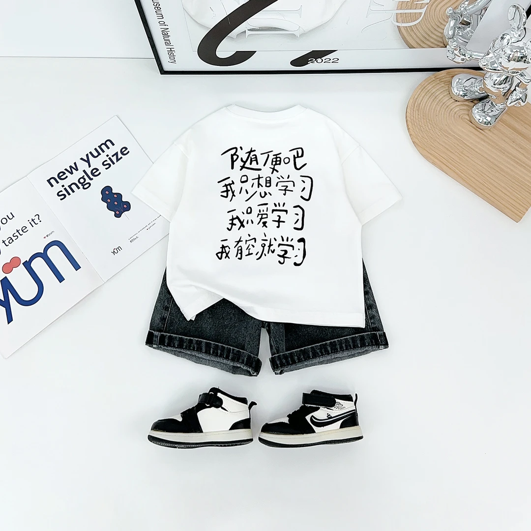 儿童短袖T恤夏季男童上衣2025夏新款夏装潮 WGZ112 悠悠童话童装