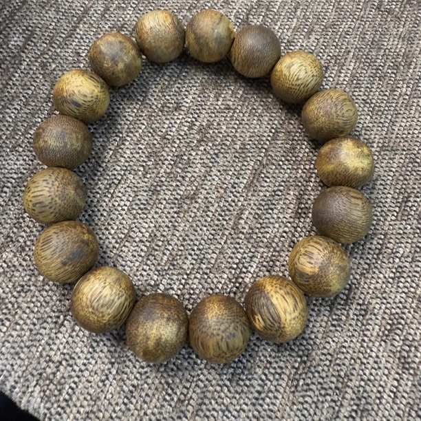 【琳琳推荐】奇楠老沉香白棋1.3圆珠高货11克多样性发一