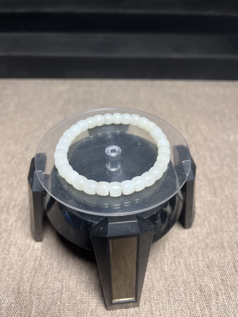 和田玉白玉直切7mm手串