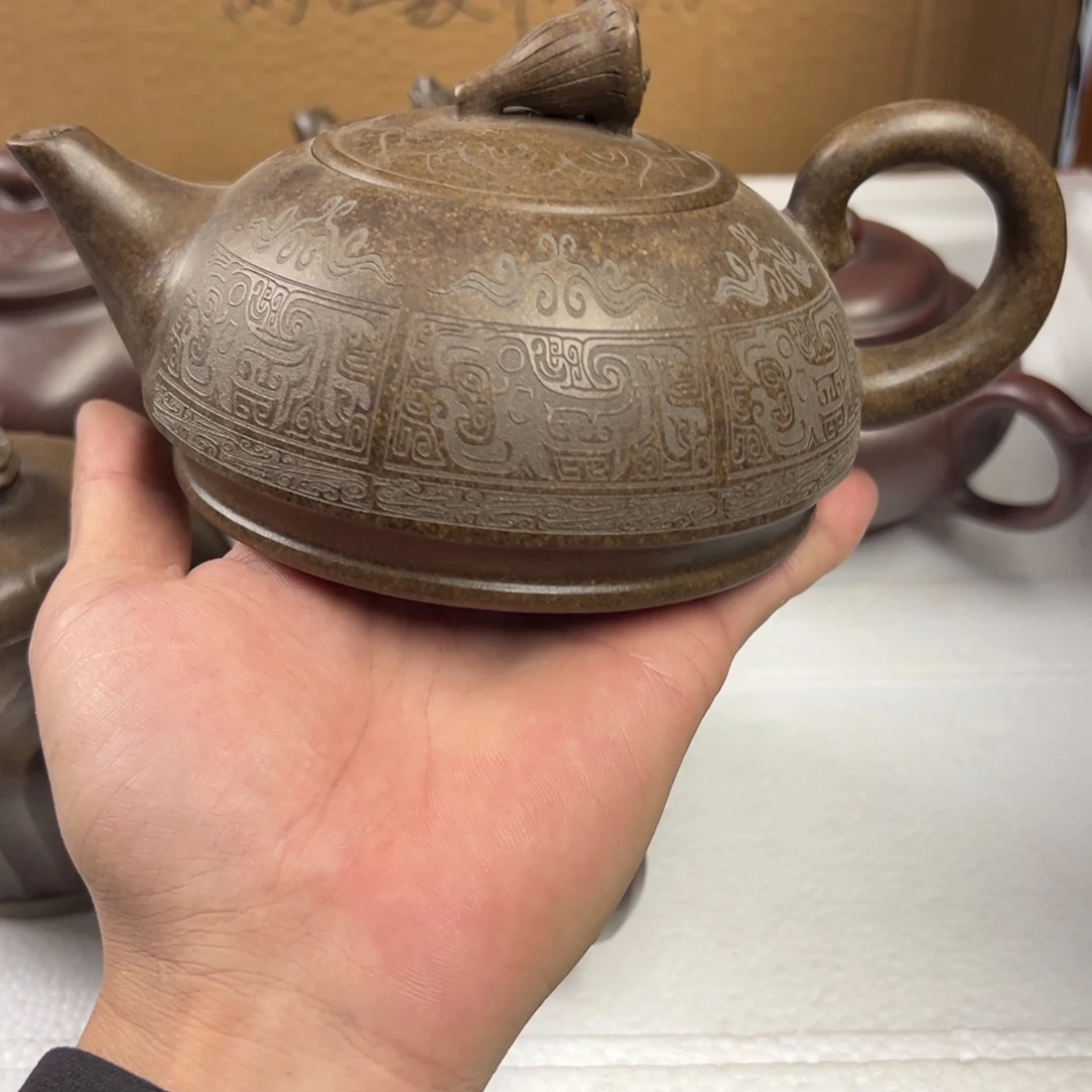 茶壶紫砂宜兴原矿紫砂壶450毫升容量