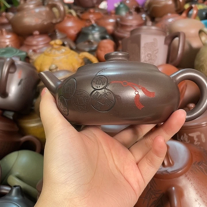 茶壶紫砂紫砂宜兴紫砂壶微瑕220cc