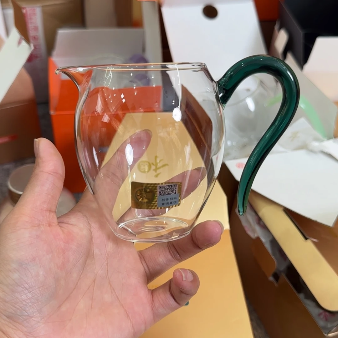 禾器墨绿色怡然公道杯