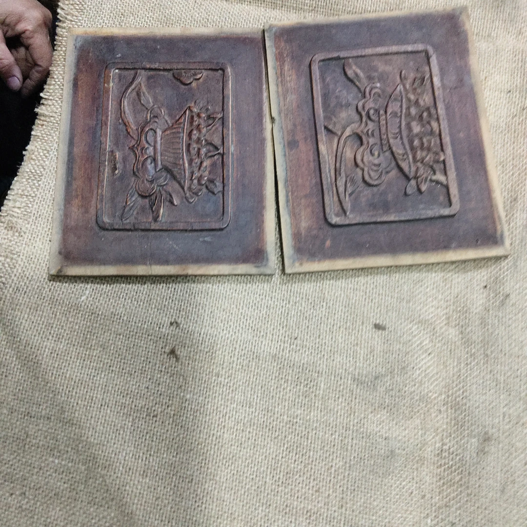 老物件老木雕老花板