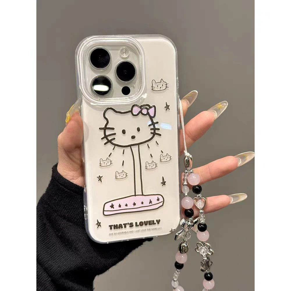 蝴蝶结大头凯蒂适用苹果16/15pro手机壳vivo华为荣耀oppo小米