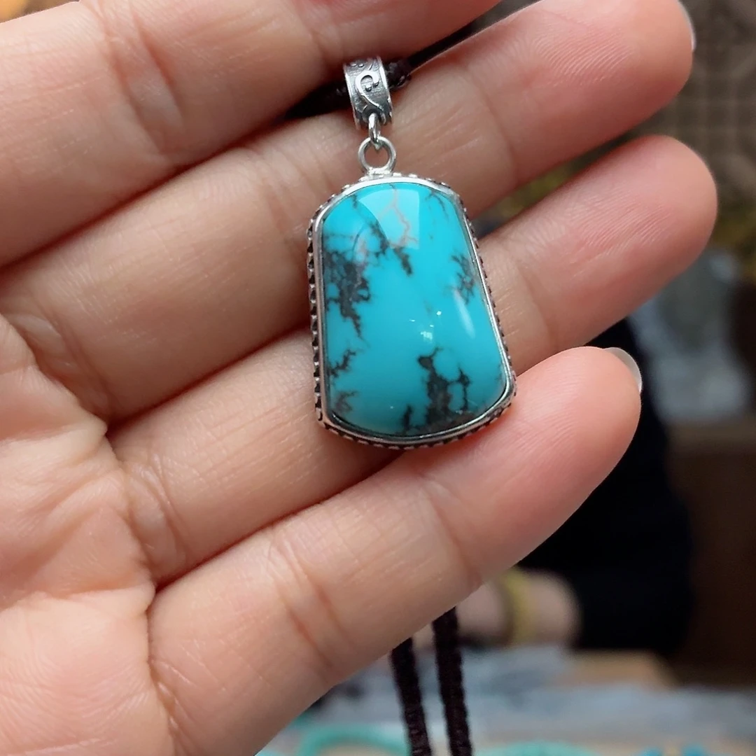 银S925镶嵌绿松石珠宝奇石