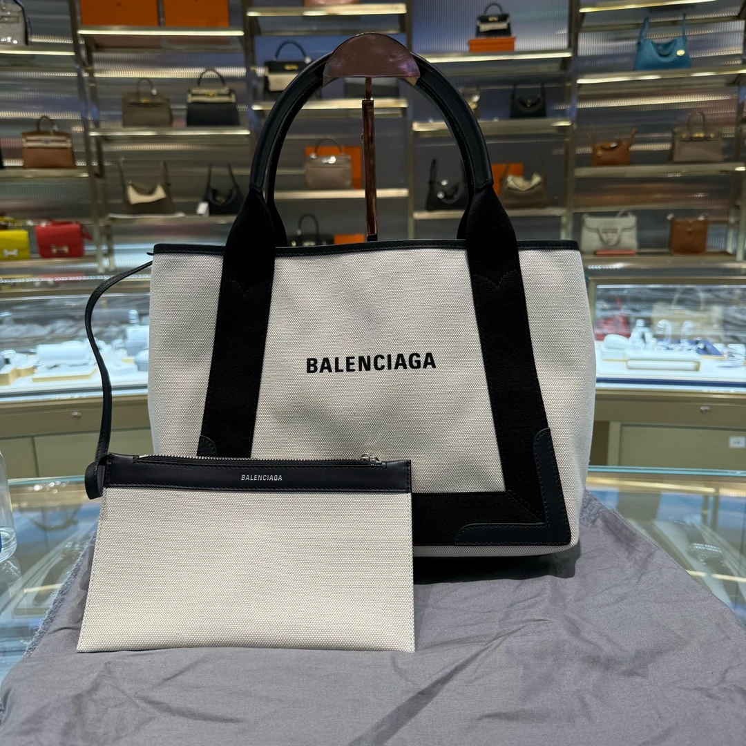 99新 Balenciaga/巴黎世家 巴黎世家Balenciaga帆布托特沙滩包