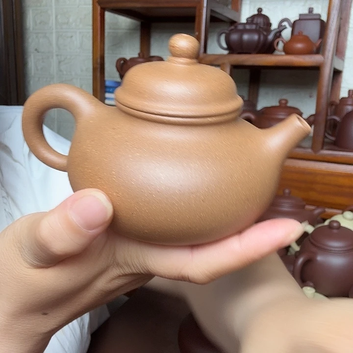 茶壶紫砂容天240cc半手工