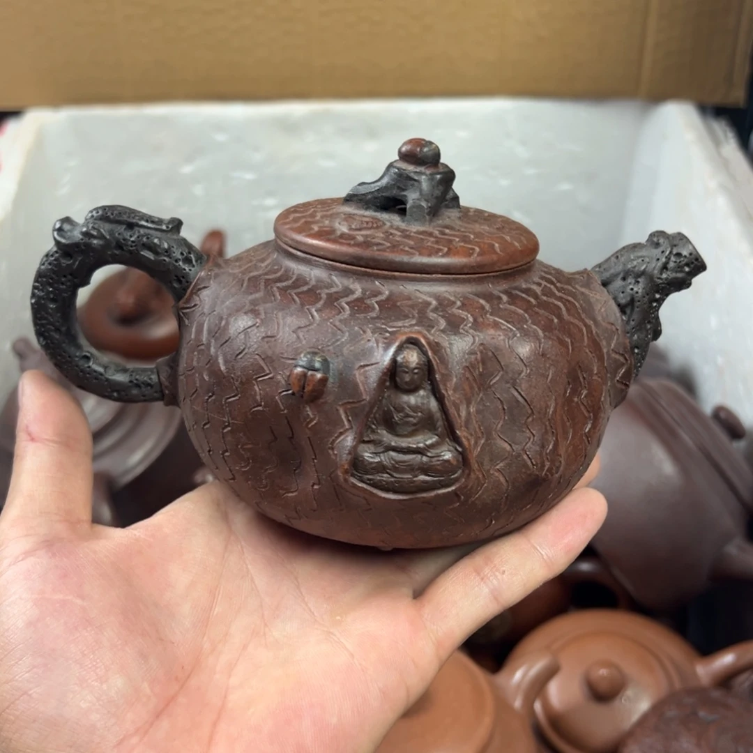 茶壶紫砂宜兴原矿紫砂壶350毫升容量