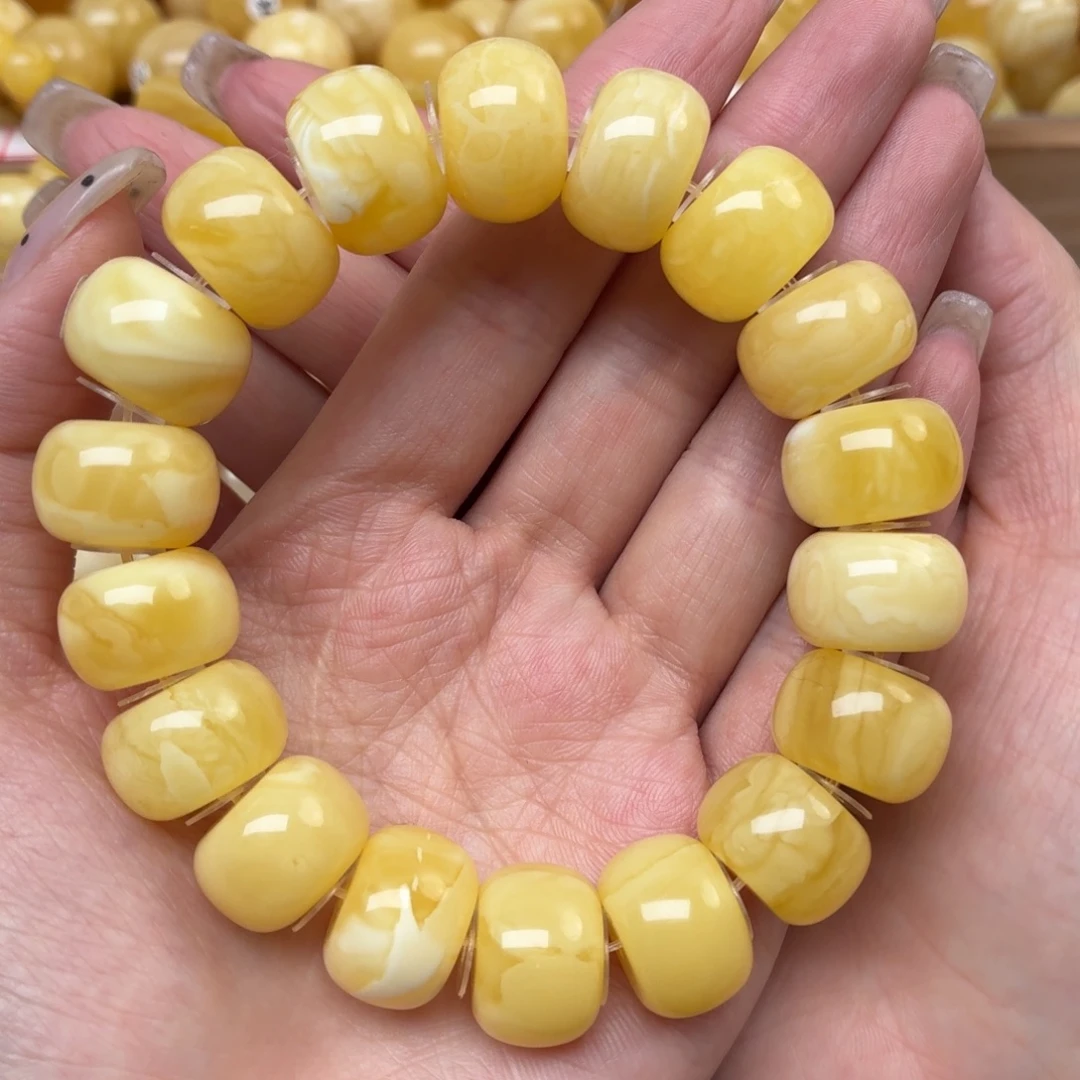 蜜蜡未镶嵌裸石15+蜜蜡手串