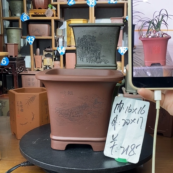 花盆紫砂底槽清精工