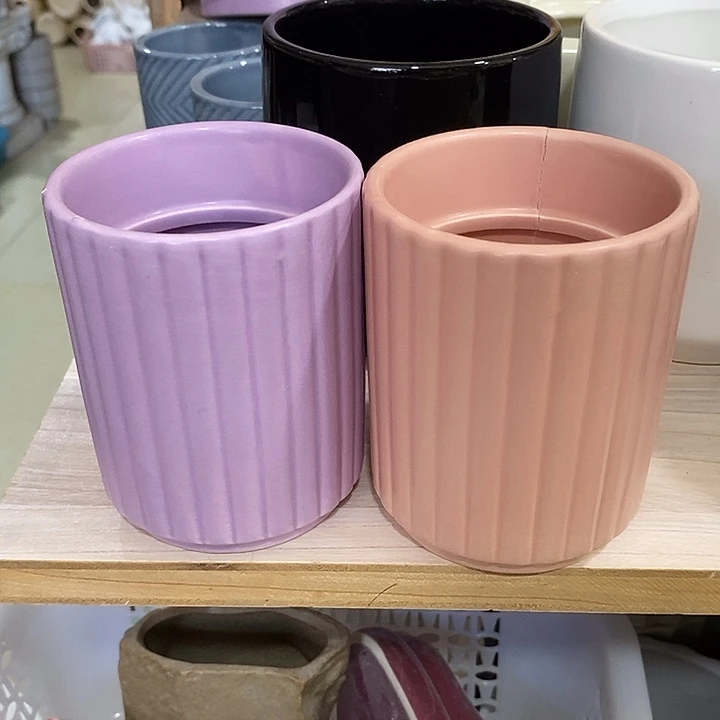 摆件陶盆有孔 微瑕介意勿拍
