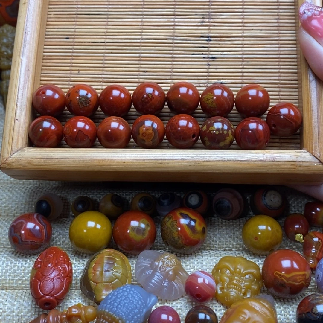 用***2玛瑙/玉髓战国红玛瑙未镶嵌