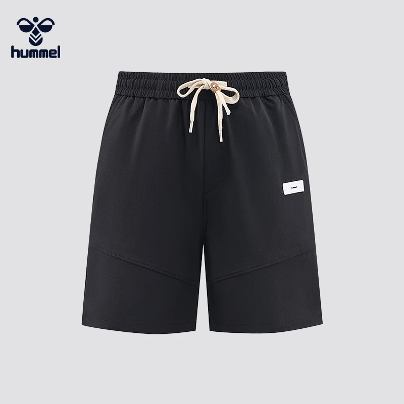 HUMMEL夏季情侣梭织短裤松紧超轻短裤男春夏中裤宽松短裤五分裤