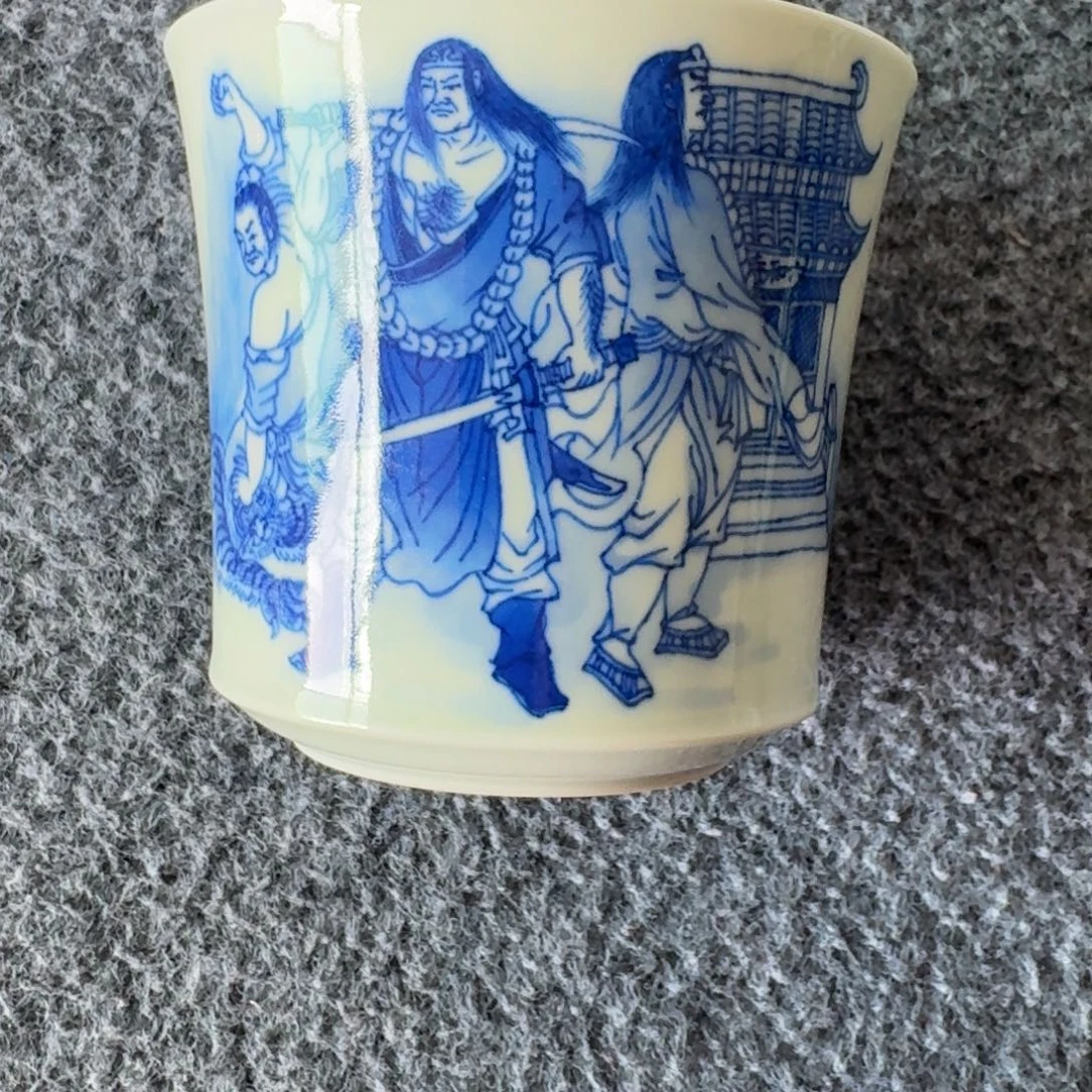 江***人现代景德镇陶瓷手绘茶具