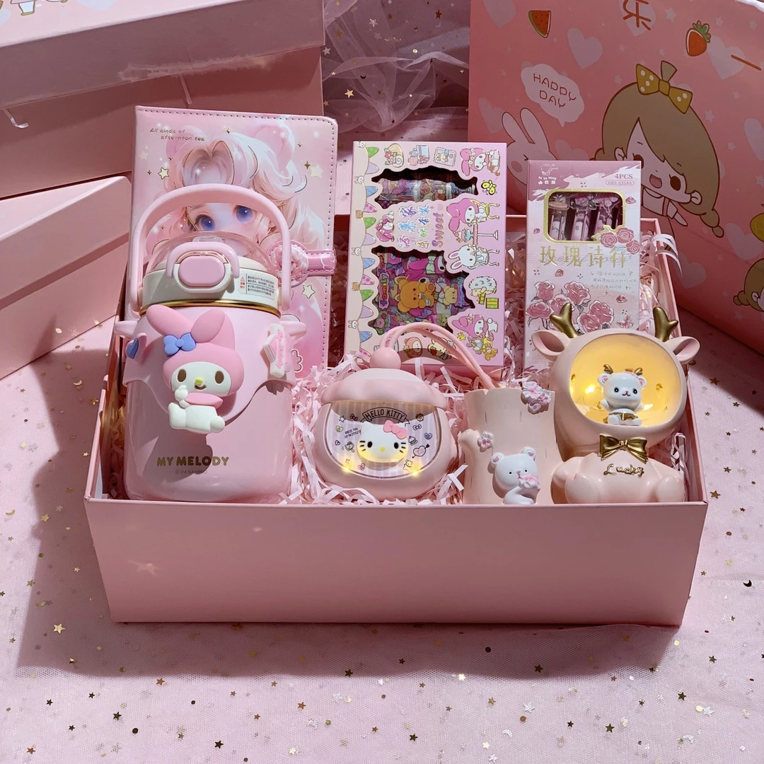 卡通可爱粉色礼盒十岁女孩生日礼物10女童新年儿童礼物12创意礼品