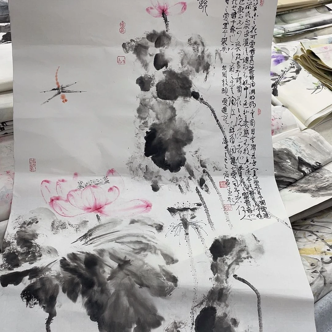 国画纯手绘字画宣纸