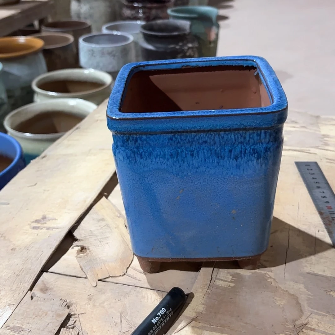 红陶花盆口14高15