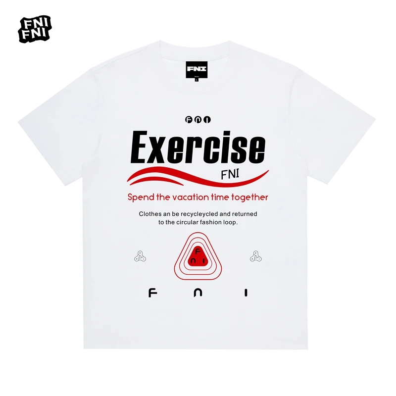 FNI黑标（循环训练）重磅纯棉男女同款t恤美式圆领短袖夏季新款胶浆
