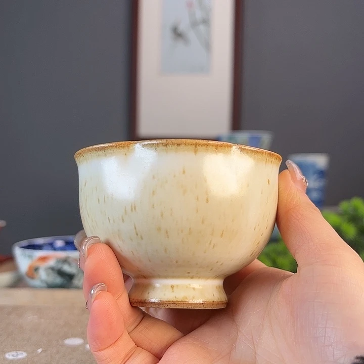 摆件景德镇陶瓷茶杯多人