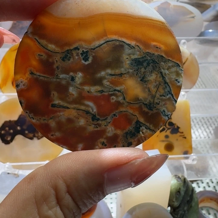 玛瑙/玉髓未镶嵌项链