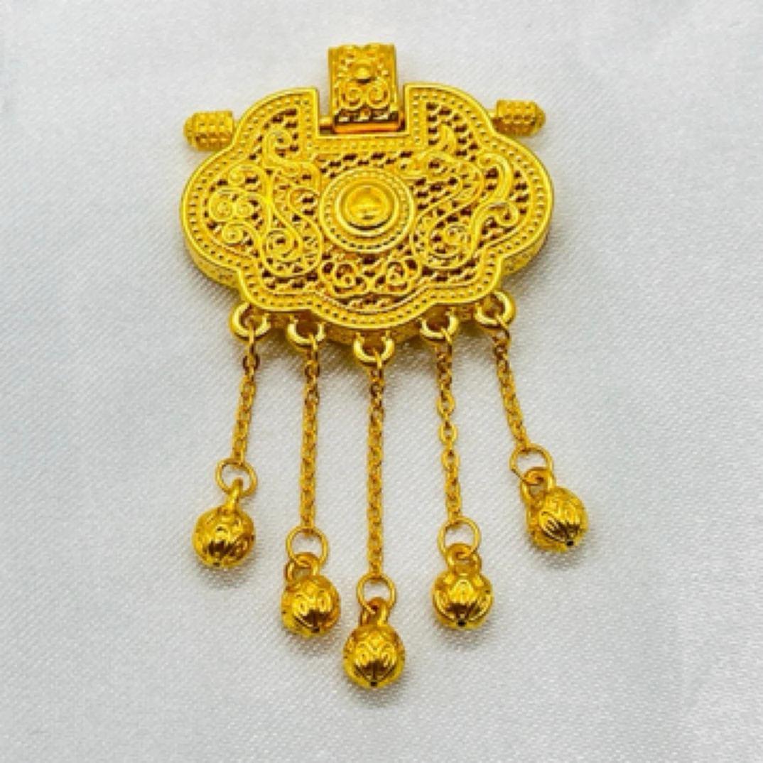 足金饰品/天子门生如意流苏锁/4.87/1B5D0177/h