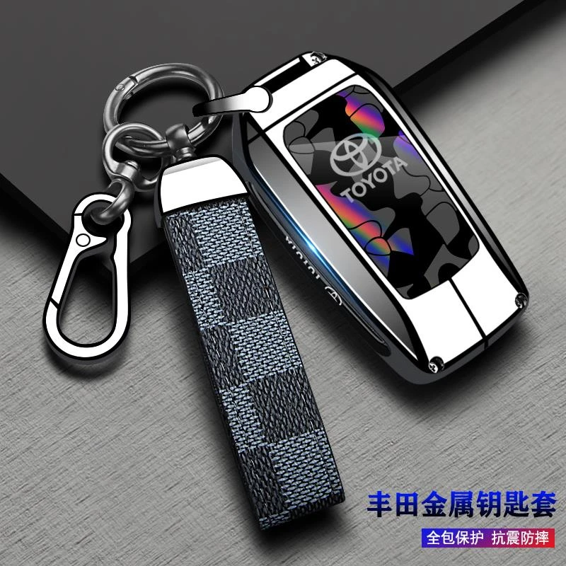 适用丰田凯美瑞钥匙套卡罗拉荣放rav4雷凌亚洲龙威兰达汉兰达壳扣