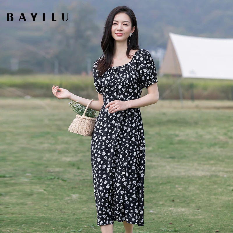 【叶姐】芭依璐女装夏季新款时尚连衣裙86L7557