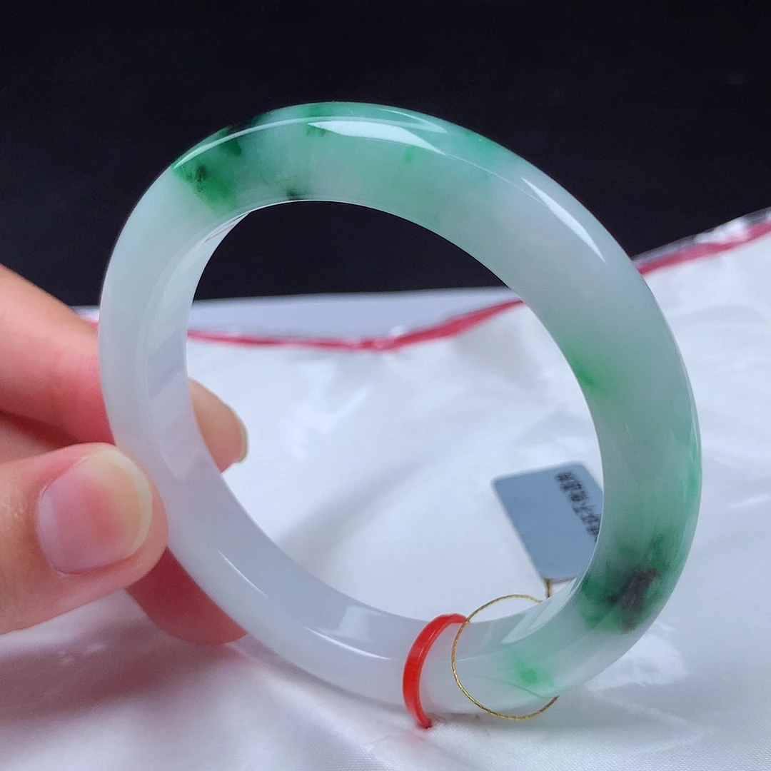 翡翠未镶嵌手镯53圈m112778