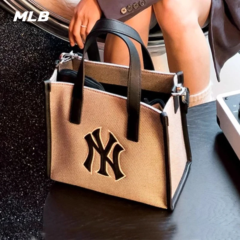 【老钱风】MLB斜挎包女包纽约洋基手拎包时尚休闲单肩包3AORS062N
