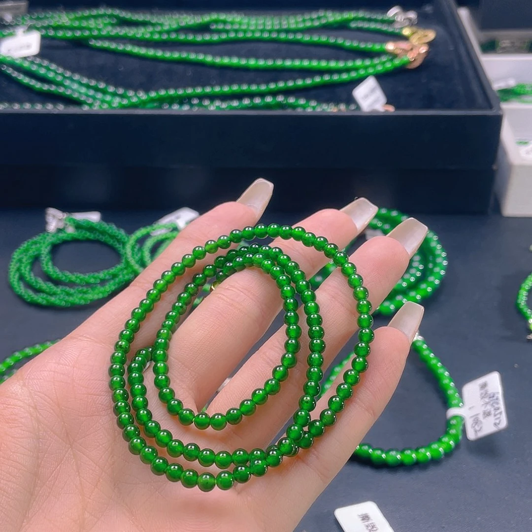 翡翠未镶嵌颈饰?****?天然A货翡翠卡4