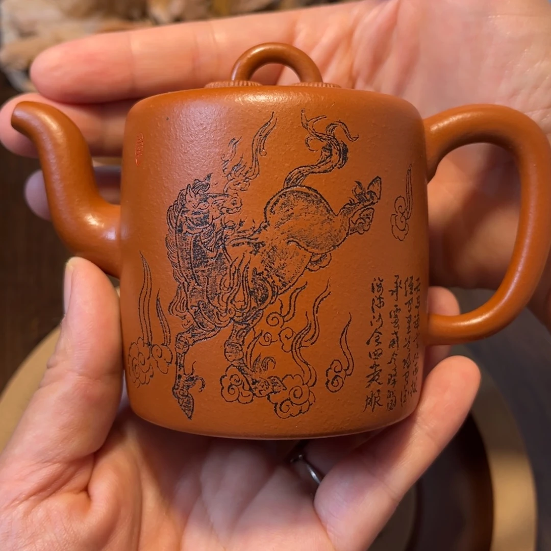 久***腻茶壶紫砂宜兴紫砂茶具半手工制作