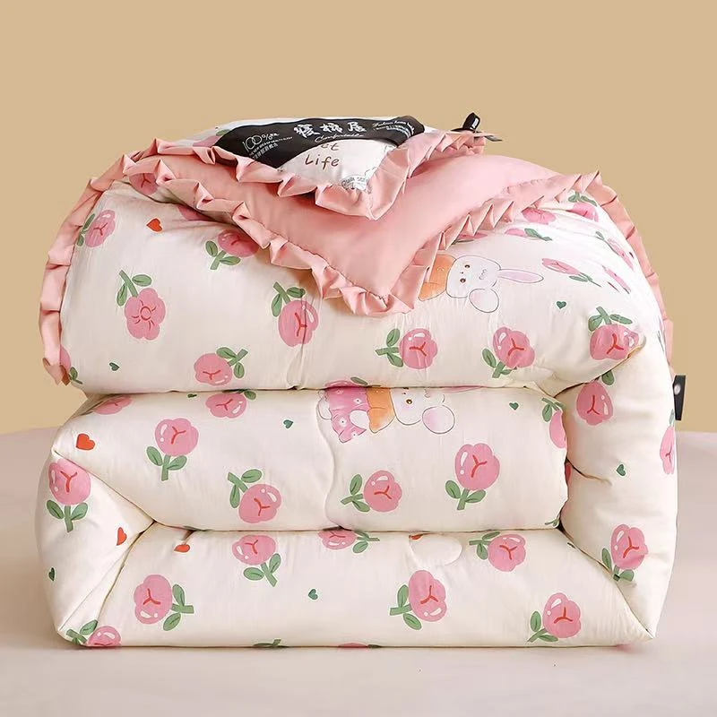 2024新款升级大豆被加厚秋冬被学生宿舍幼儿园单人家用机洗