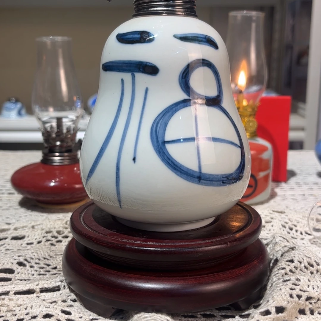 摆件景德镇陶瓷香薰灯