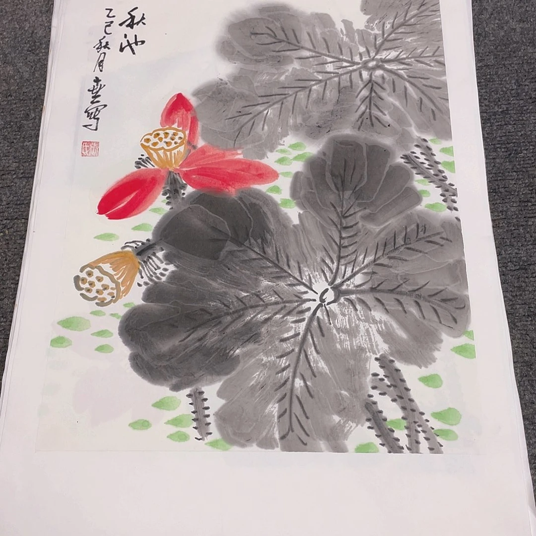 国画1.4平尺纯手绘国画作品