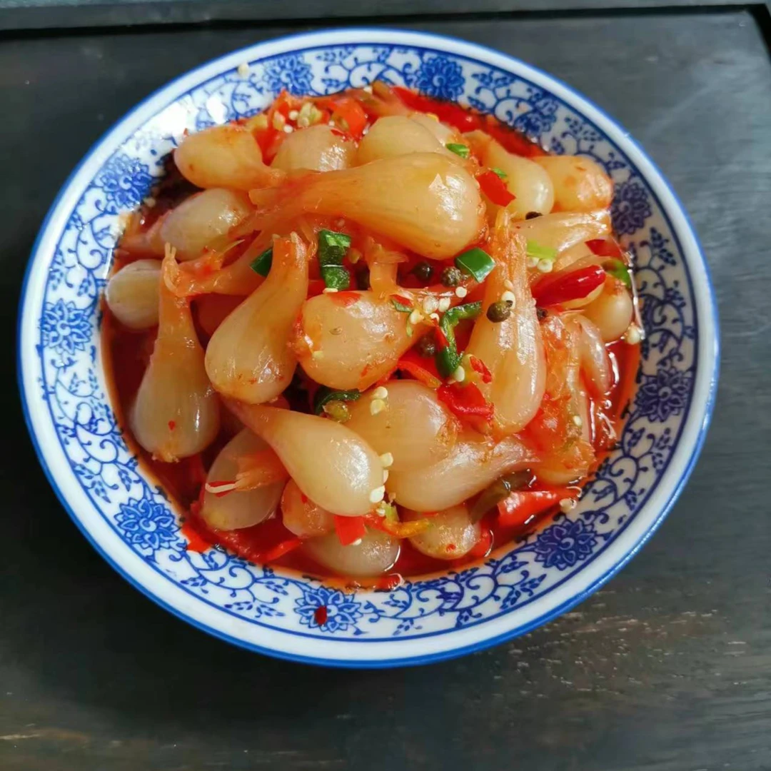 包邮云南德宏特产老坛酸辣藠头叫头下饭 酸辣脆 500克袋装