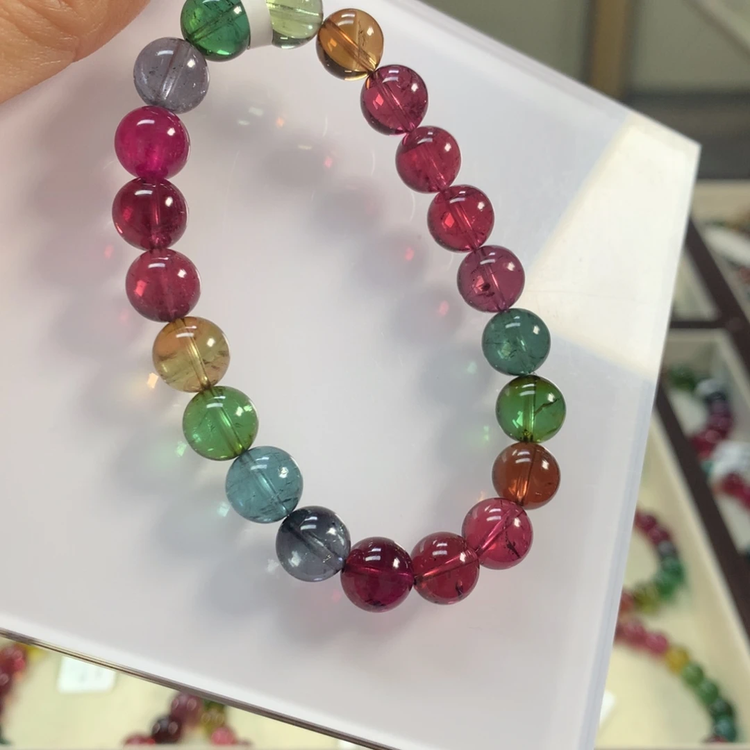 手链碧玺未镶嵌8:9左右