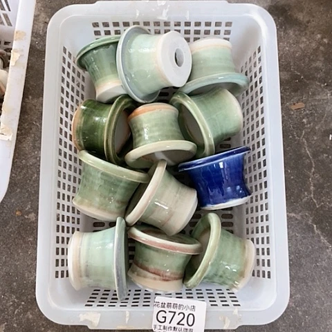 紫砂花盆720微瑕品口径4.5左右