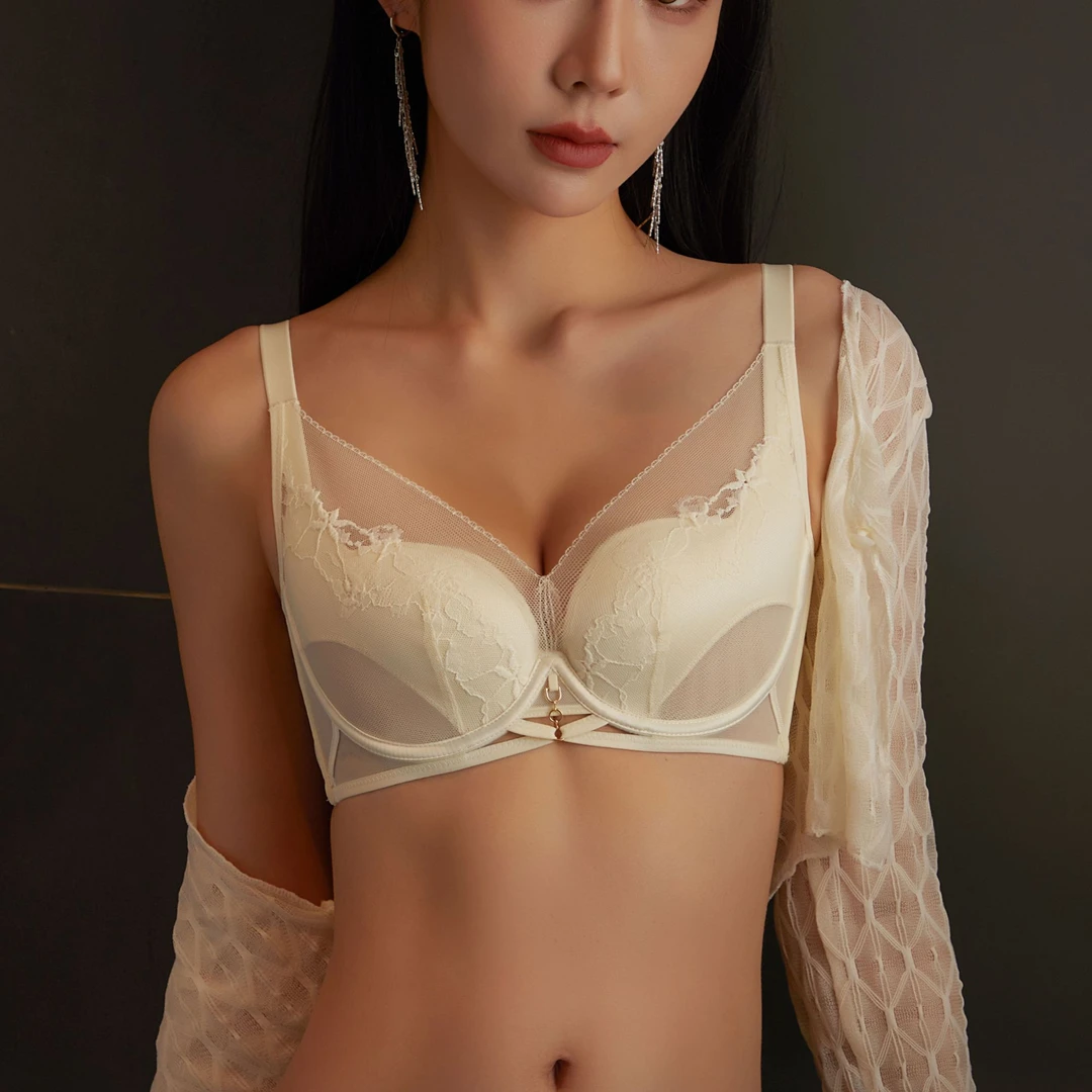 【艾米专属】性感超薄显小内衣聚拢调整型文胸3328