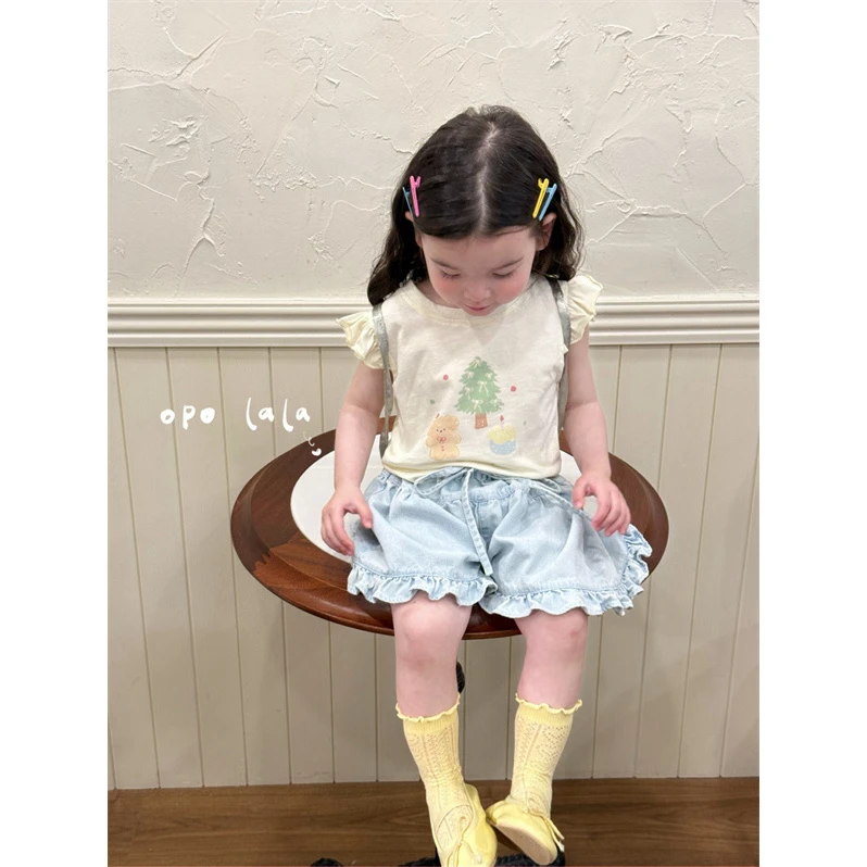 AC311~opolala·25夏~小熊印花短袖X198125