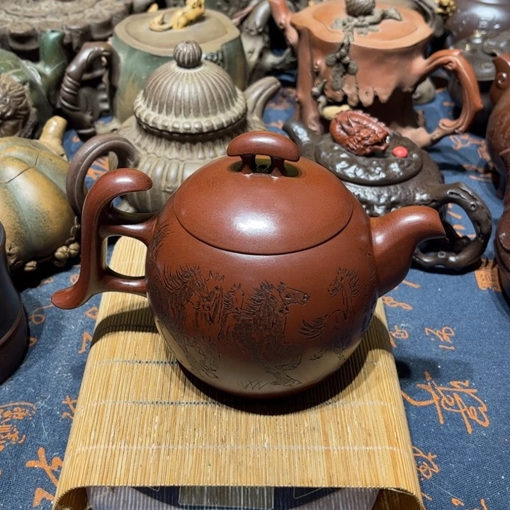 静***深紫砂茶壶紫砂。