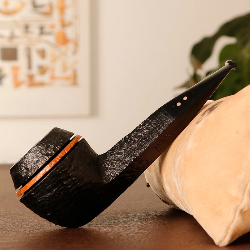 意大利 Radice 雷迪斯 喷砂牛头直斗 手工石楠木烟斗